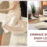 Ultra Soft Area Rug, Non Slip, Stain Resistant, Washable Area Rugs for Living Room, Bedroom, Rustic Earthy Animal Motif(Beige)