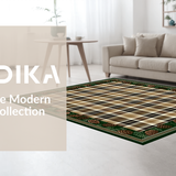 Ultra Soft Area Rug, Non Slip, Stain Resistant, Washable Area Rugs for Living Room, Bedroom, Rustic Pine Cone Elegance(Brown)