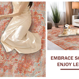 Cream Geometric Arrangement(Red)