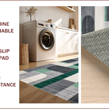 Ultra Soft Area Rug, Non Slip, Stain Resistant, Washable Area Rugs for Living Room, Bedroom, Vivid Modern Organic Shapes(Gray)