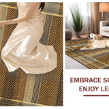 Ultra Soft Area Rug, Non Slip, Stain Resistant, Washable Area Rugs for Living Room, Bedroom, Cozy Textured Rustic Charm(Brown)