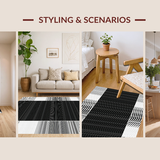 Trendy Black and White Camping Surface(Black)