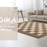 Ultra Soft Area Rug, Non Slip, Stain Resistant, Washable Area Rugs for Living Room, Bedroom, Elegant Neutral Patterned Texture(Beige)
