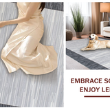 Ultra Soft Area Rug, Non Slip, Stain Resistant, Washable Area Rugs for Living Room, Bedroom, Vibrant Abstract Outdoor Visuals(Gray)