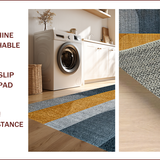 Ultra Soft Area Rug, Non Slip, Stain Resistant, Washable Area Rugs for Living Room, Bedroom, Modern Grey Gold Living Room Non-Shedding Rug(Gray)
