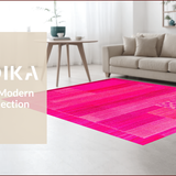 Ultra Soft Area Rug, Non Slip, Stain Resistant, Washable Area Rugs for Living Room, Bedroom, Modern Chic Leopard Aesthetic(Pink)