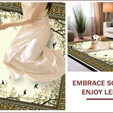 Ultra Soft Area Rug, Non Slip, Stain Resistant, Washable Area Rugs for Living Room, Bedroom, Elegant Cheetah Inspired Aesthetic(Beige)
