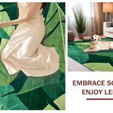 Ultra Soft Area Rug, Non Slip, Stain Resistant, Washable Area Rugs for Living Room, Bedroom, Contemporary Light Green Aesthetic(Green)