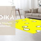 Ultra Soft Area Rug, Non Slip, Stain Resistant, Washable Area Rugs for Living Room, Bedroom, Lighthearted Cozy Bath Accessory(Yellow)