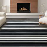 Chic Monochrome Striped Elegance(Black)