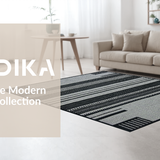 Ultra Soft Area Rug, Non Slip, Stain Resistant, Washable Area Rugs for Living Room, Bedroom, Stylish Abstract Animal Print Harmony(Gray)