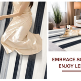 Earthy Toned Striped Leisure(Black)