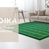 Eclectic Directional Stripe Motif(Green)