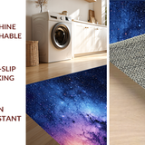 Ultra Soft Area Rug, Non Slip, Stain Resistant, Washable Area Rugs for Living Room, Bedroom, Ethereal Skyward Color Symphony(Blue)