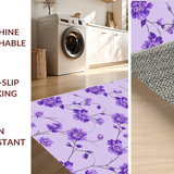 Ultra Soft Area Rug, Non Slip, Stain Resistant, Washable Area Rugs for Living Room, Bedroom, Trendy Fuzzy Purple Statement Piece(Purple)