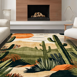 Joyful Rustic Cactus Imagery(Beige)