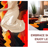 Electric Orange Swirling Design(Red)