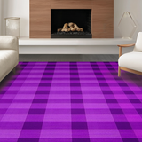 Ultra Soft Area Rug, Non Slip, Stain Resistant, Washable Area Rugs for Living Room, Bedroom, Dynamic Colorful Phrase with Modern Aesthetic(Purple)