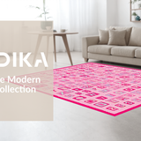 Ultra Soft Area Rug, Non Slip, Stain Resistant, Washable Area Rugs for Living Room, Bedroom, Charming Shaggy Toddler Learning Mat(Pink)