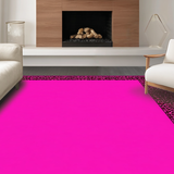 Ultra Soft Area Rug, Non Slip, Stain Resistant, Washable Area Rugs for Living Room, Bedroom, Artistic Zebra Patterned Flair(Pink)