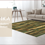 Ultra Soft Area Rug, Non Slip, Stain Resistant, Washable Area Rugs for Living Room, Bedroom, Earthy Toned Pike Imagery(Brown)