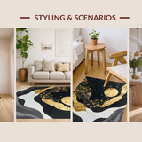 Chic Abstract Gold Foil Aesthetic(Black)