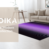 Ultra Soft Area Rug, Non Slip, Stain Resistant, Washable Area Rugs for Living Room, Bedroom, Chic Ombre Textured Visual Appeal(Purple)