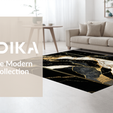 Striking Metallic Marble Impression(Black)