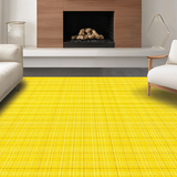 Ultra Soft Area Rug, Non Slip, Stain Resistant, Washable Area Rugs for Living Room, Bedroom, Sunny Checkered Modern Aesthetic(Yellow)