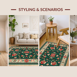 Vibrant Retro Botanical Delight(Green)