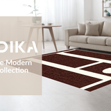 Ultra Soft Area Rug, Non Slip, Stain Resistant, Washable Area Rugs for Living Room, Bedroom, Whimsical Child-Friendly Baseball Design(Brown)