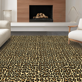 Ultra Soft Area Rug, Non Slip, Stain Resistant, Washable Area Rugs for Living Room, Bedroom, Trendy Nature-Inspired Touch(Beige)