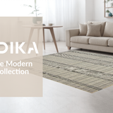 Ultra Soft Area Rug, Non Slip, Stain Resistant, Washable Area Rugs for Living Room, Bedroom, Timeless Vintage Patterned Geometry(Beige)