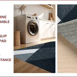 Ultra Soft Area Rug, Non Slip, Stain Resistant, Washable Area Rugs for Living Room, Bedroom, Contemporary Area Rug with Easy Care for Family Spaces(Black)