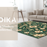 Lush Vintage Floral Elegance(Green)