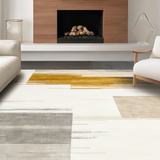Ultra Soft Area Rug, Non Slip, Stain Resistant, Washable Area Rugs for Living Room, Bedroom, Artful Rustic Medallion Theme(Beige)