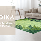 Charming Plush Circular Texture(Green)