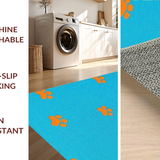 Ultra Soft Area Rug, Non Slip, Stain Resistant, Washable Area Rugs for Living Room, Bedroom, Vibrant Playful Animal Motif(Blue)