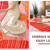 Rustic Abstract Color Play(Red)