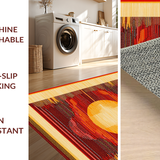 Ultra Soft Area Rug, Non Slip, Stain Resistant, Washable Area Rugs for Living Room, Bedroom, Vibrant Funky Textured Shag Style(Yellow)