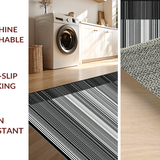 Sophisticated Neutral Toned Stripes(Black)