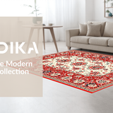 Luxurious Distressed Lattice Style(Red)