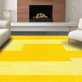 Ultra Soft Area Rug, Non Slip, Stain Resistant, Washable Area Rugs for Living Room, Bedroom, Radiant Plush Rustic Charm(Yellow)