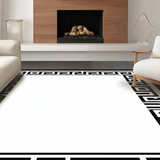 Elegant Monochrome Geometric Borders(Black)