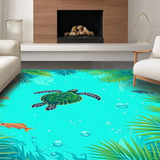 Playful Marine Life Decor(Blue)