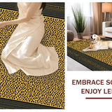 Ultra Soft Area Rug, Non Slip, Stain Resistant, Washable Area Rugs for Living Room, Bedroom, Contemporary Faux Fur Pattern(Gold)