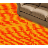 Ultra Soft Area Rug, Non Slip, Stain Resistant, Washable Area Rugs for Living Room, Bedroom, Exotic Spiritual Non-Slip Yoga Rug(Orange)
