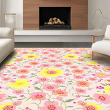Ultra Soft Area Rug, Non Slip, Stain Resistant, Washable Area Rugs for Living Room, Bedroom, Stylish Bright Inspirational Aesthetic(Pink)
