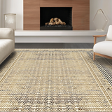 Stylish Transitional Ogee Layout(Beige)