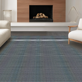 Ultra Soft Area Rug, Non Slip, Stain Resistant, Washable Area Rugs for Living Room, Bedroom, Chic Checkered Minimalist Aesthetic(Gray)